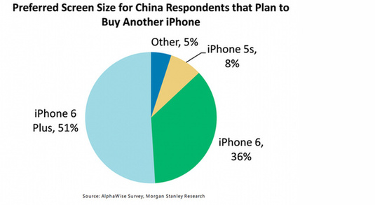 中國消費者最愛大屏iPhone？