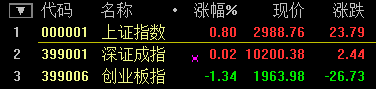 滬指尾盤翻綠跌超1% 深成指跌破1萬點 創(chuàng)業(yè)板大跌超5%